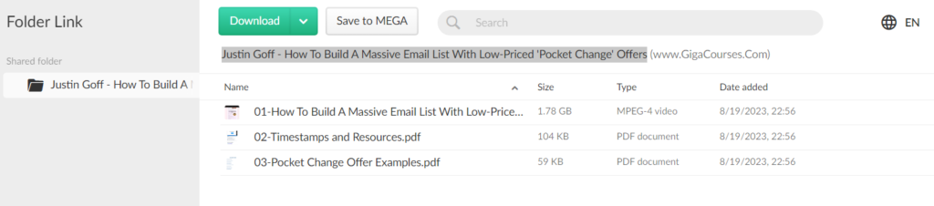 Justin Goff - How To Build A Massive Email List With Low-Priced 'Pocket Change' Offers