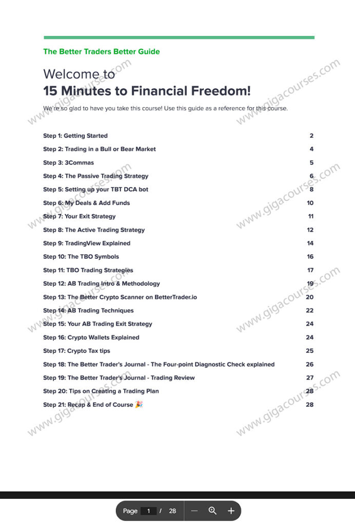 The Better Traders – 15 Minutes to Financial Freedom