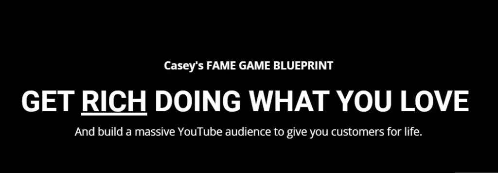 YouTube FAME GAME BLUEPRINT - Casey Zancer