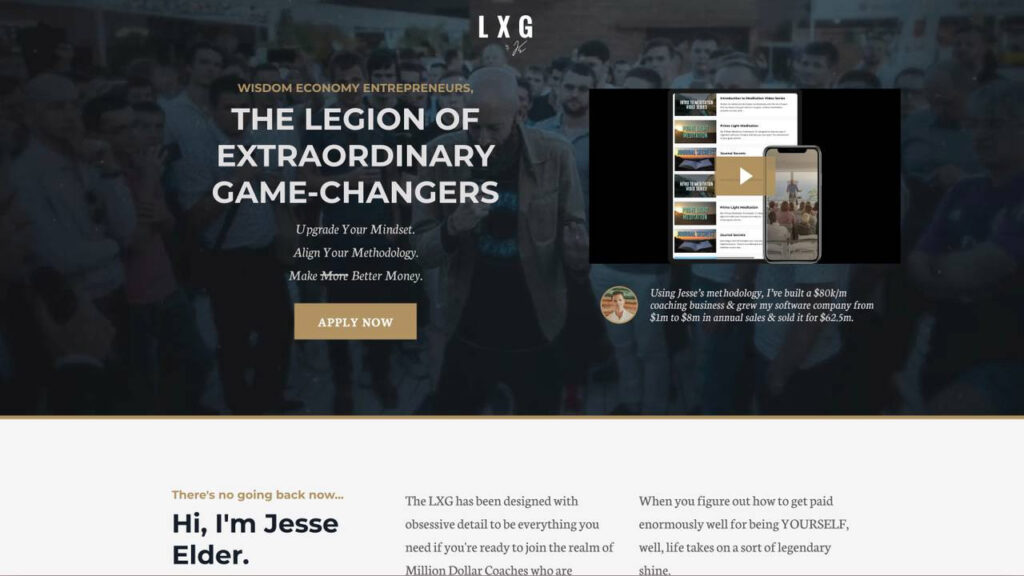 Jesse Elder's LXG Legion of Extraordinary GameChangers