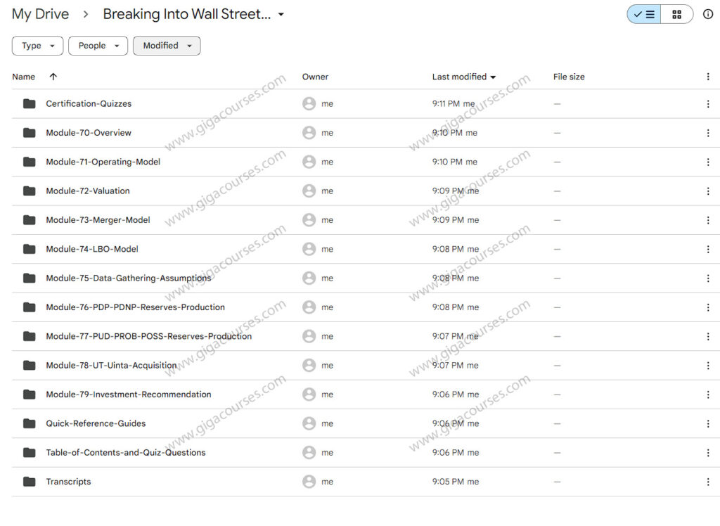 Breaking Into Wall Street - Oil and Gas Modeling