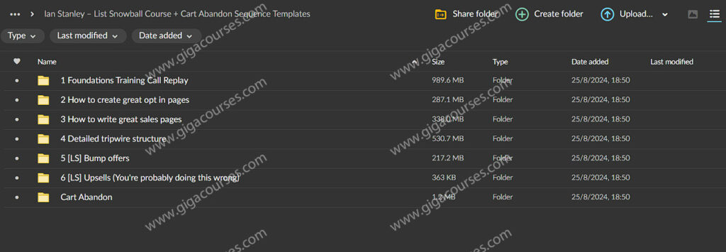 Ian Stanley – List Snowball Course + Cart Abandon Sequence Templates (Complete Version)