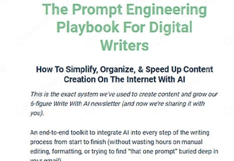 Dickie Bush & Nicolas Cole - The Prompt Engineering Playbook For Digital Writers