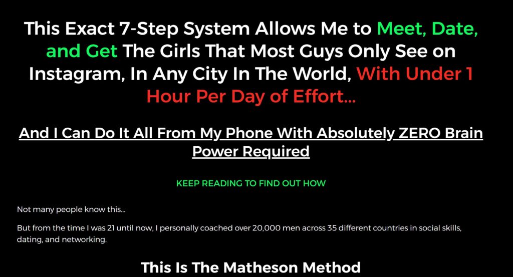 Samuel Matheson – The Matheson Method