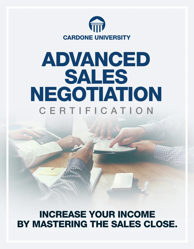 Grant Cardone - Advanced Sales Negotiation Certification