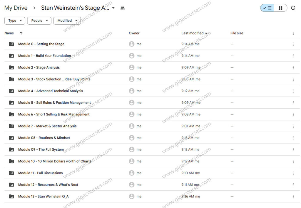 Stan Weinstein Stage Analysis Masterclass