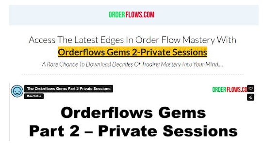 Orderflows Gems 2-Private Sessions