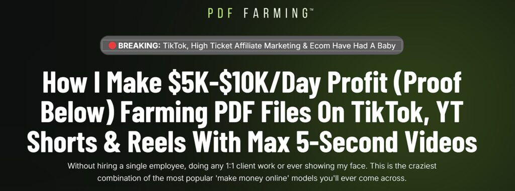 How I Make $5K-$10K/Day Profit Farming PDF Files On TikTok, YT Shorts & Reels With Max