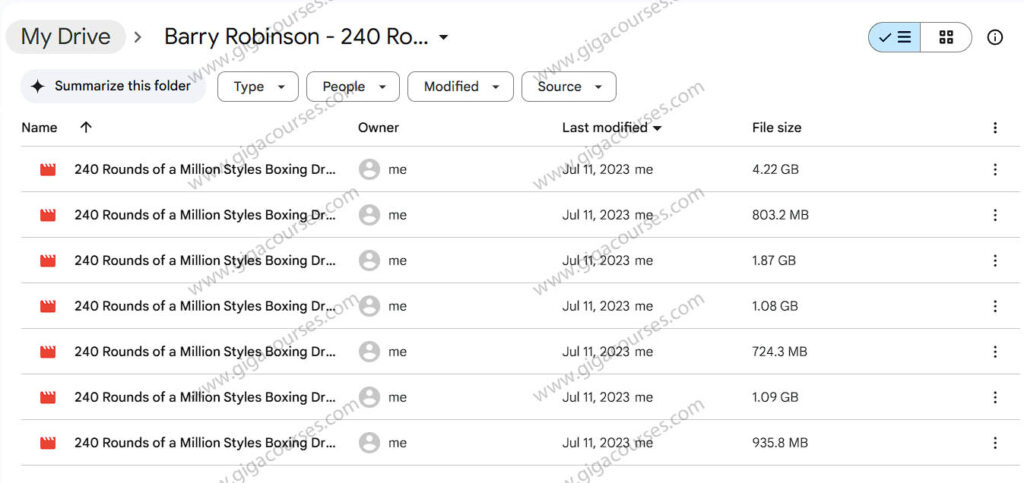 Barry Robinson - 240 Rounds of a Million Styles Boxing Drills