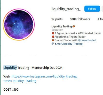 Liquidity Trading 2.0 Jan 2025