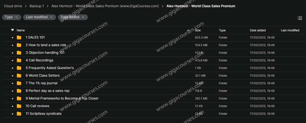 Alex Hormozi - World Class Sales Premium