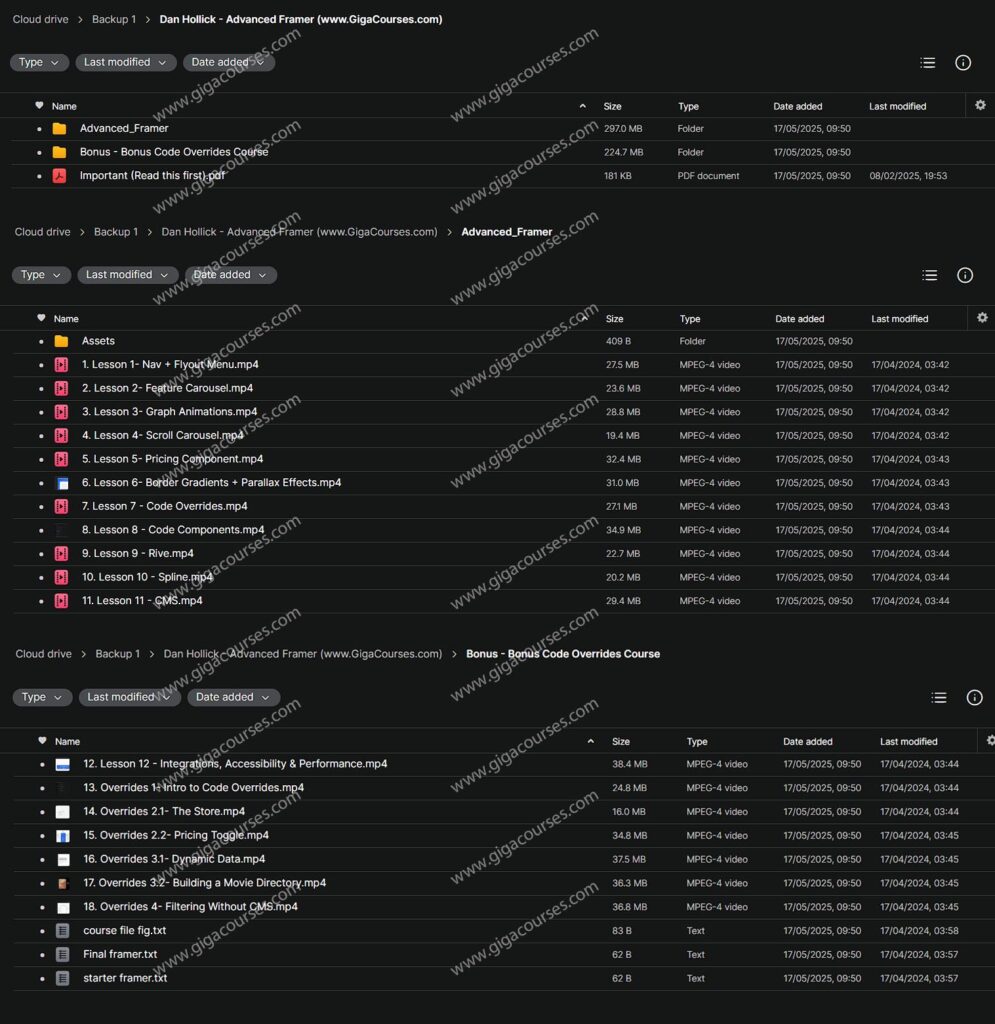 Dan Hollick - Advanced Framer
