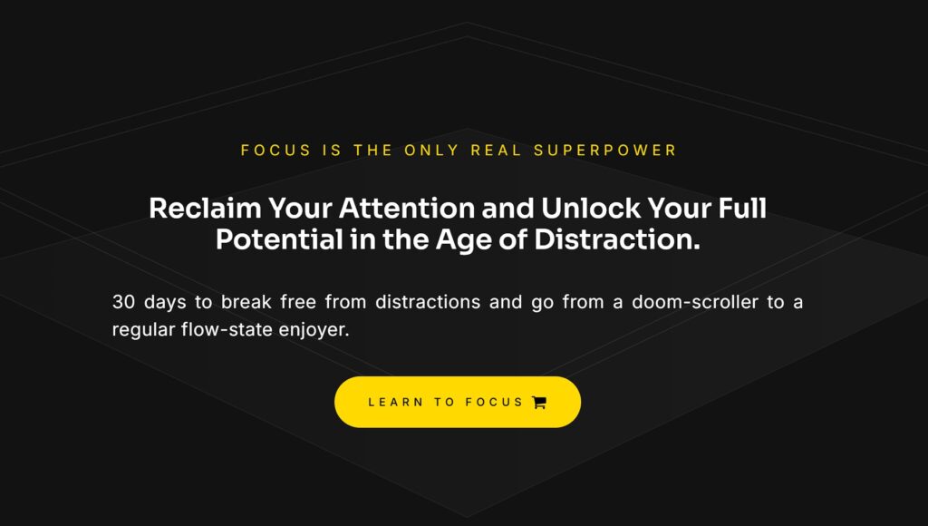 The Attention Focus Advantage - Mastering Modern Productivity