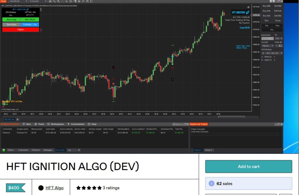 HFT Algo – Ignition Algo
