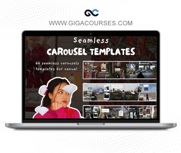 Animated Seamless Carousels Templates and Guides For Canva + Nostalgia edition