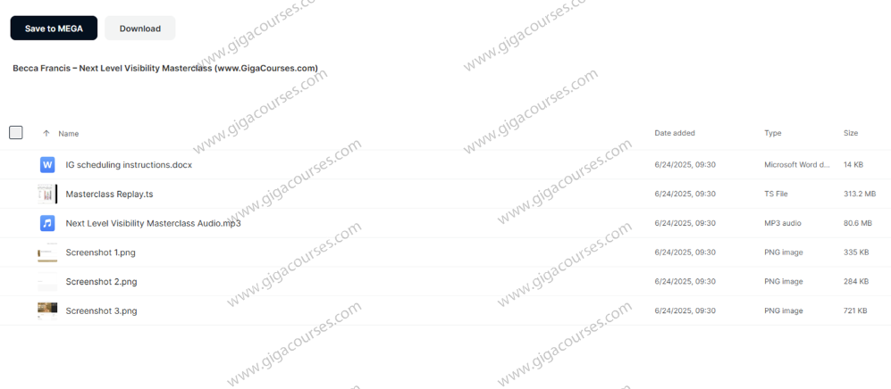 Becca Francis – Next Level Visibility Masterclass