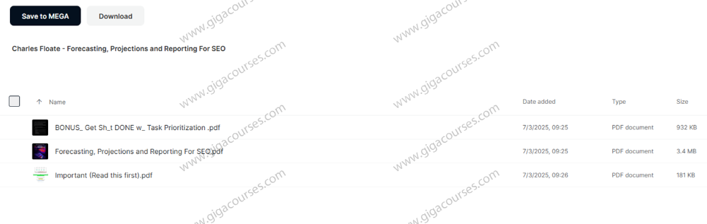 Charles Floate - Forecasting Projections and Reporting For SEO