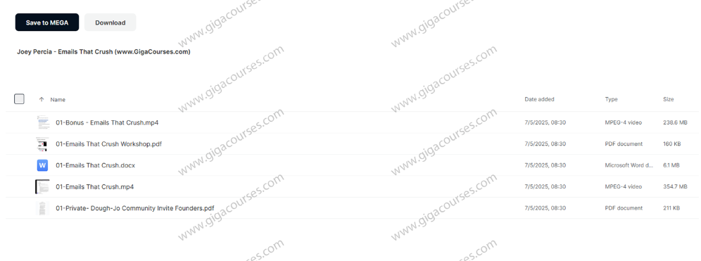 Joey Percia - Emails That Crush