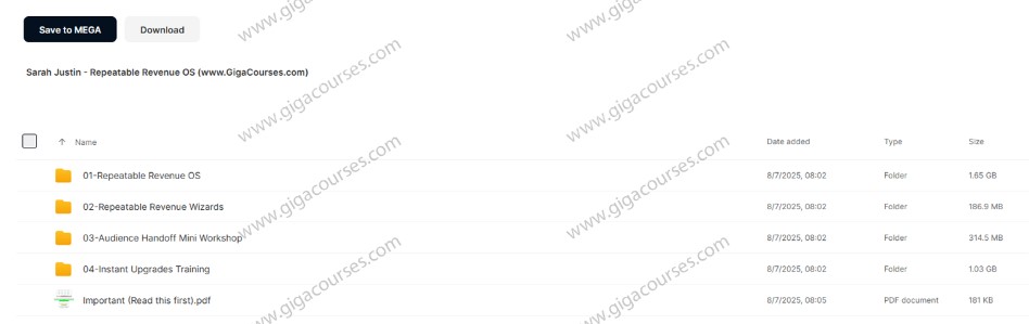 Sarah & Justin – Repeatable Revenue OS