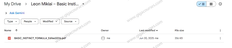 Leon Miklai – Basic Instinct Formula