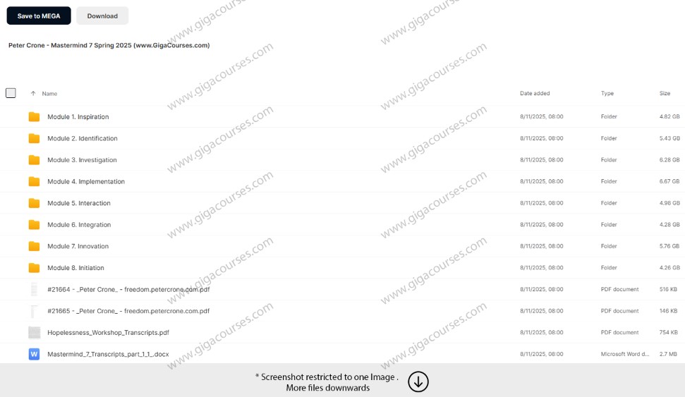 Peter Crone - Mastermind 7 Spring 2025