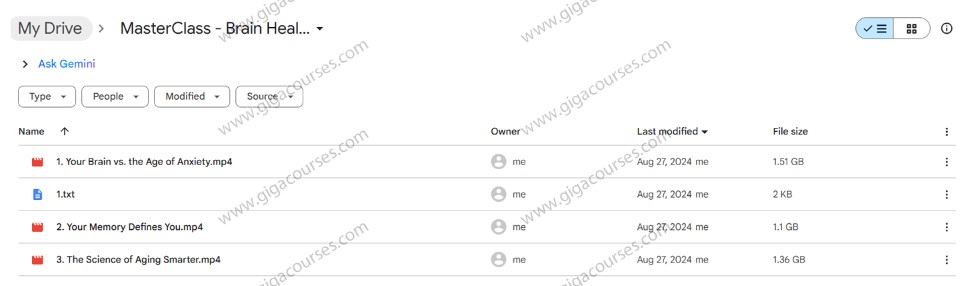 MasterClass - Brain Health