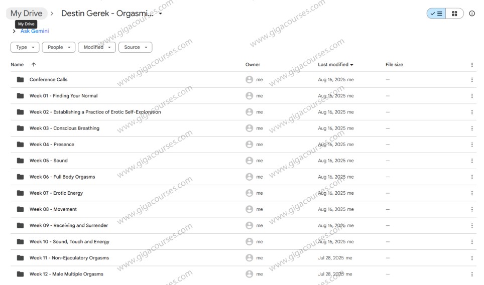 Destin Gerek - Orgasmic Mastery Course