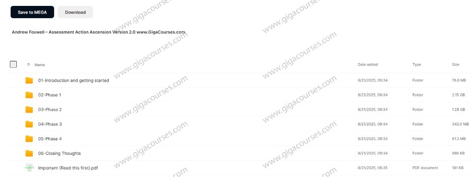 Andrew Foxwell – Assessment Action Ascension Version 2.0