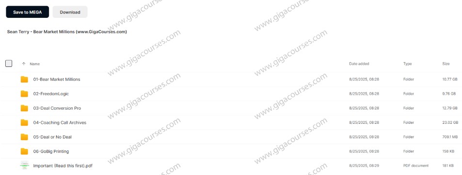 Sean Terry - Bear Market Millions