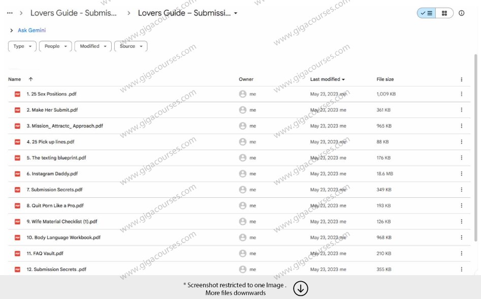 Lovers Guide - Submission Secrets