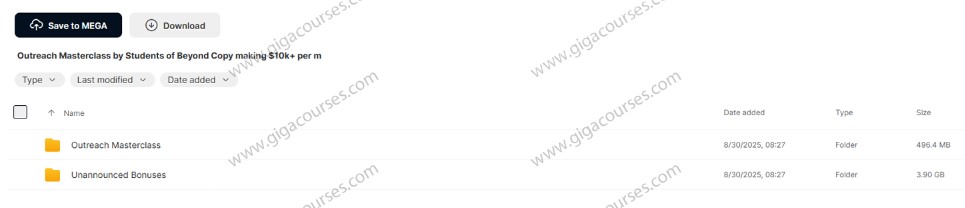 Outreach Masterclass by Students of Beyond Copy making $10k+ per m