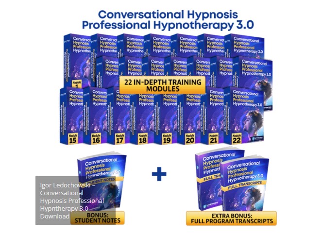 Igor Ledochowski – Conversational Hypnosis Professional Hypntherapy 3.0