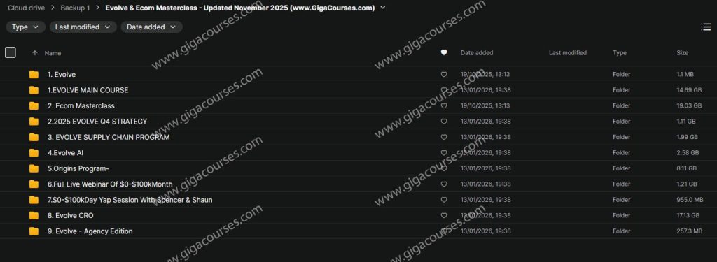 Evolve & Ecom Masterclass