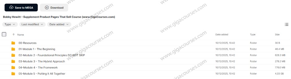 Bobby Hewitt - Supplement Product Pages That Sell Course