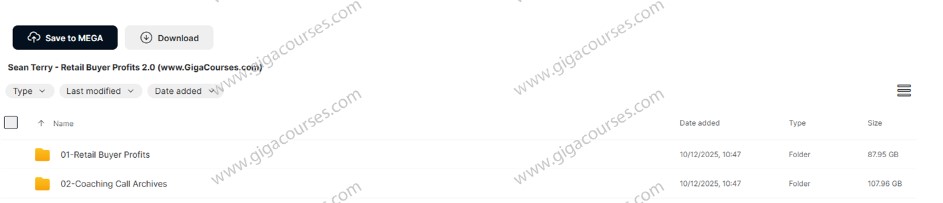 Sean Terry - Retail Buyer Profits 2.0