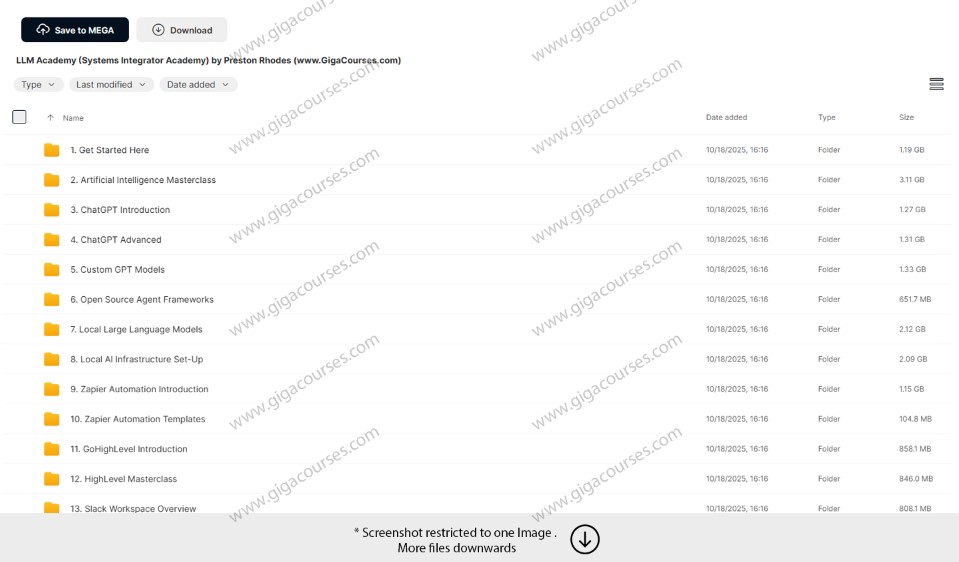 LLM Academy (Systems Integrator Academy) by Preston Rhodes