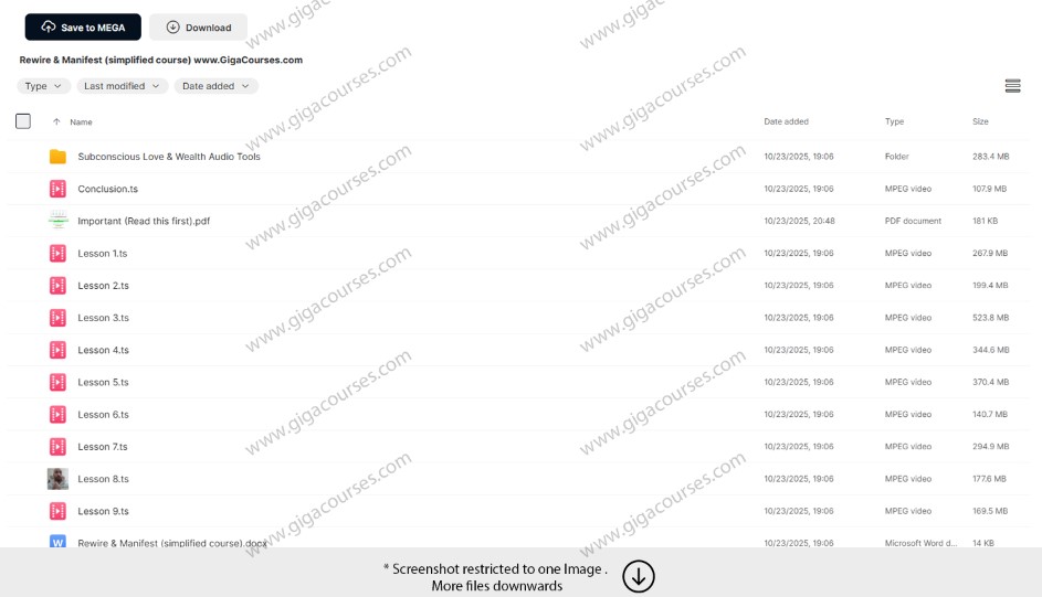 Rewire & Manifest (simplified course)