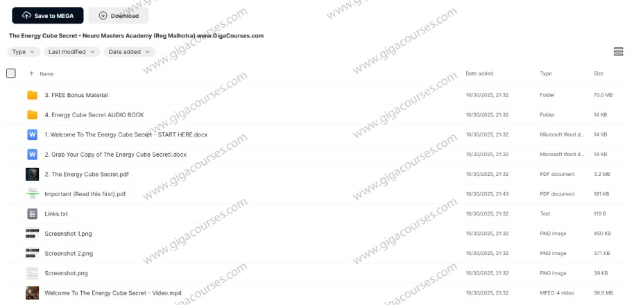 The Energy Cube Secret - Neuro Masters Academy (Reg Malhotra)