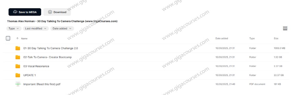 Thomas Alex Norman - 30 Day Talking To Camera Challenge