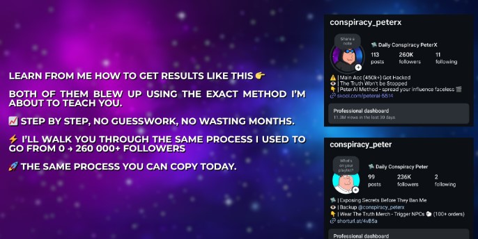 PeterAI Method - Master faceless Peter AI pages