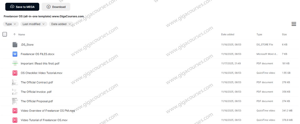 Freelancer OS (all-in-one template)