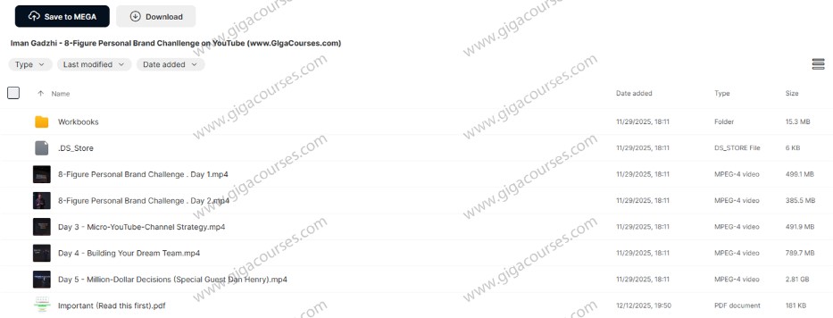 Iman Gadzhi - 8-Figure Personal Brand Chanllenge on YouTube