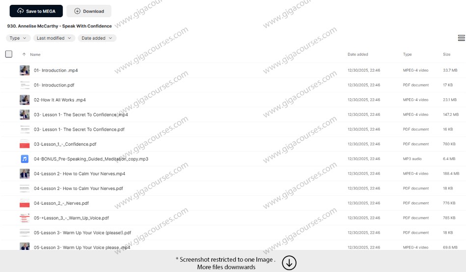 Annelise McCarthy - Speak With Confidence