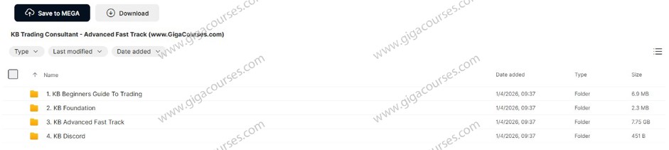 KB Trading Consultant - Advanced Fast Track