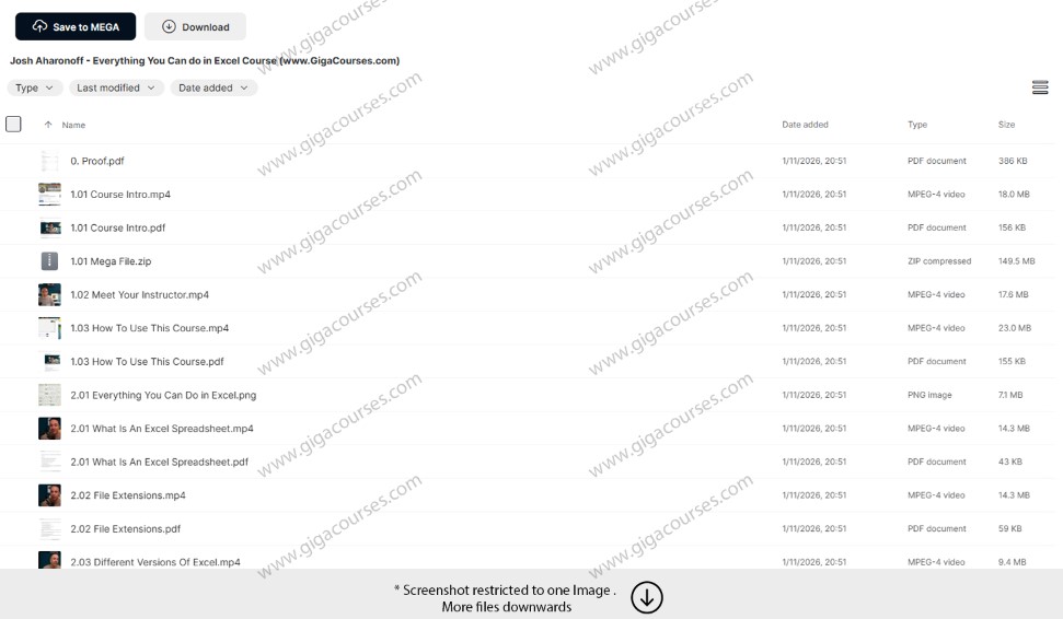 Josh Aharonoff - Everything You Can do in Excel Course