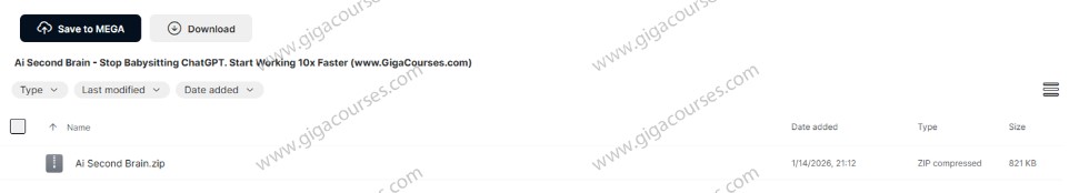 Ai Second Brain - Stop Babysitting ChatGPT. Start Working 10x Faster.