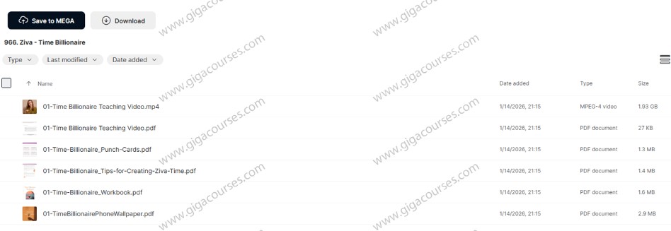 Ziva - Time Billionaire