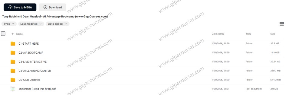 Tony Robbins & Dean Graziosi - AI Advantage Bootcamp